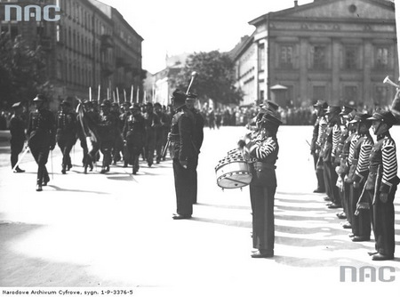 Warszawa - Plac Krasińskich, 15.08.1936r. Rocznica Bitwy Warszawskiej - Uroczystości Święta Żołnierza