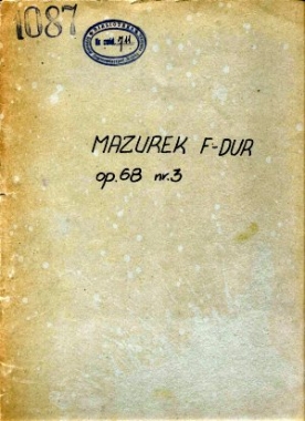 Mazurek F-dur, op. 68, nr 3